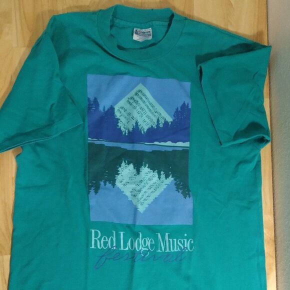 Vintage Red Lodge Music Festival Graphic T-Shirt - Picture 1 of 8